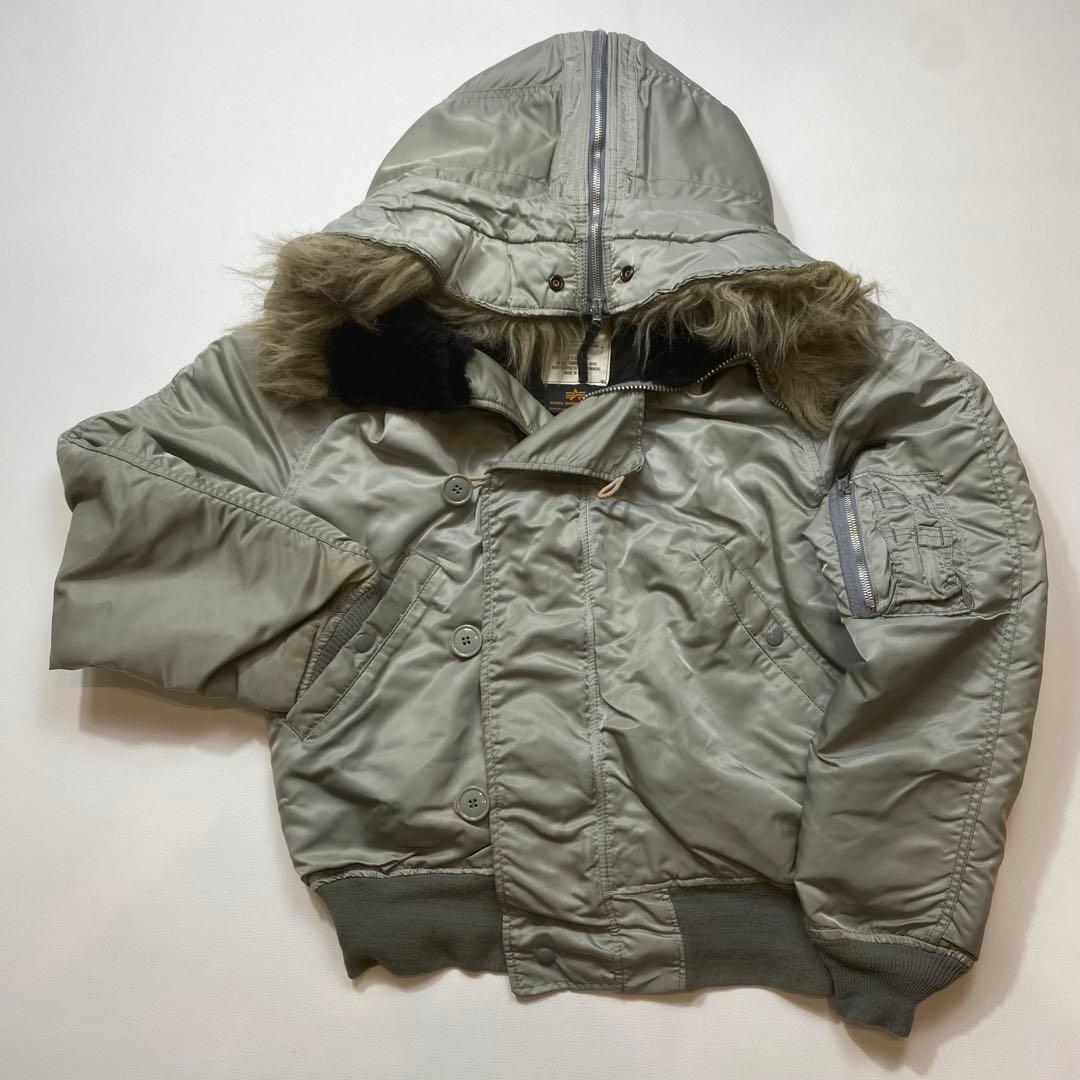 MA-1 AVIREX N-2B フライトジャケット グレー　USA製 M相当