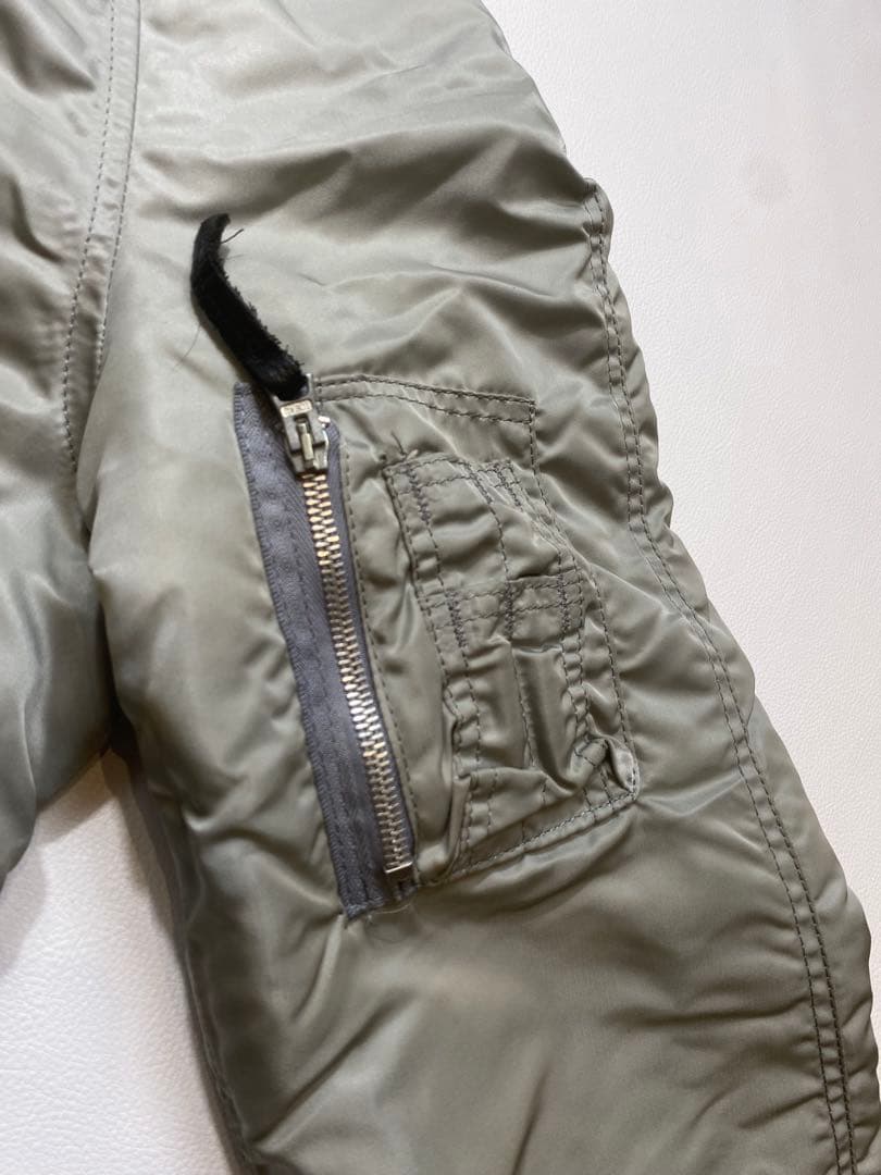 MA-1 AVIREX N-2B フライトジャケット グレー　USA製 M相当