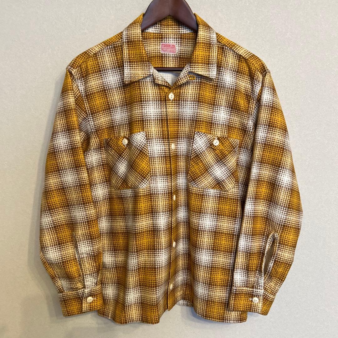 TENDERLOIN オープンカラー フランネル シャツ テンダーロイン