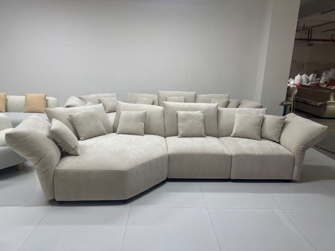 モダンファブリックソファ