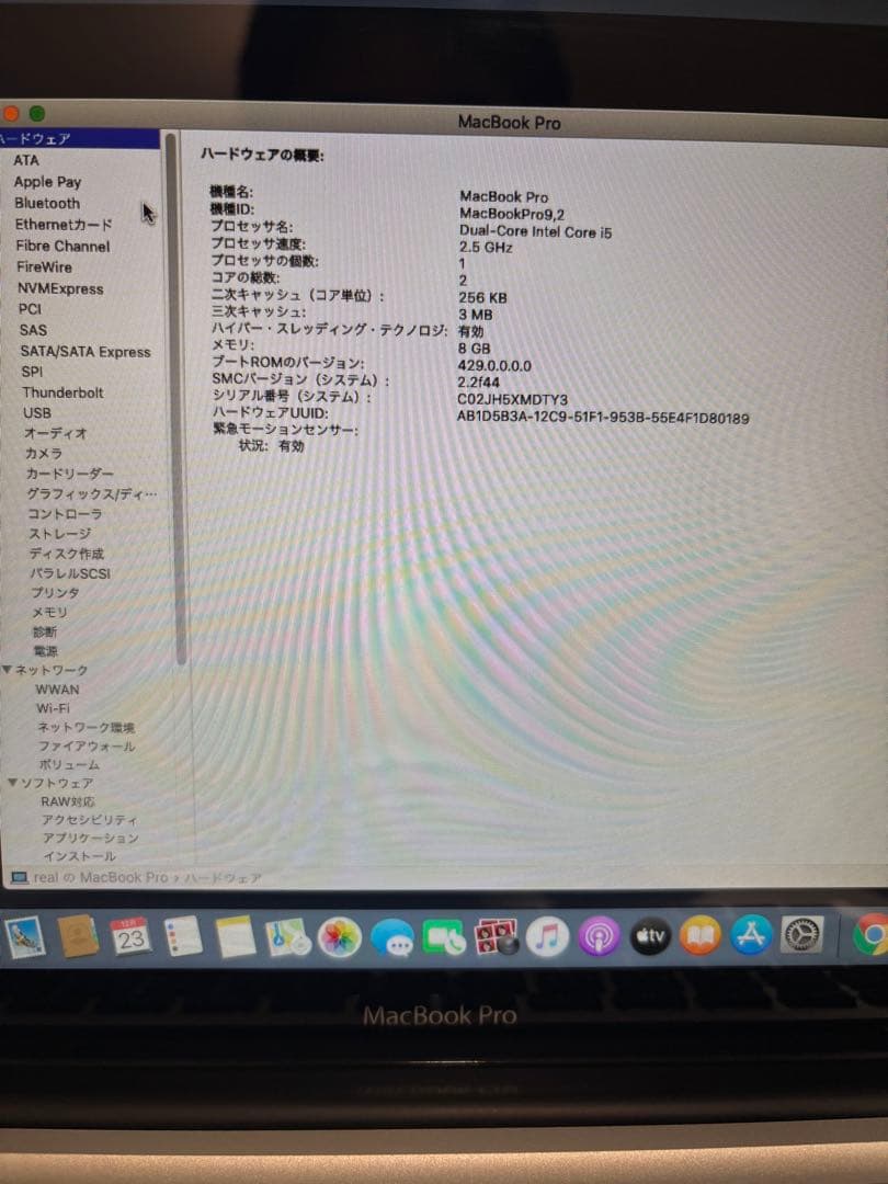 【早い者勝ち】Apple MacbookPro13インチ MD101J シルバー