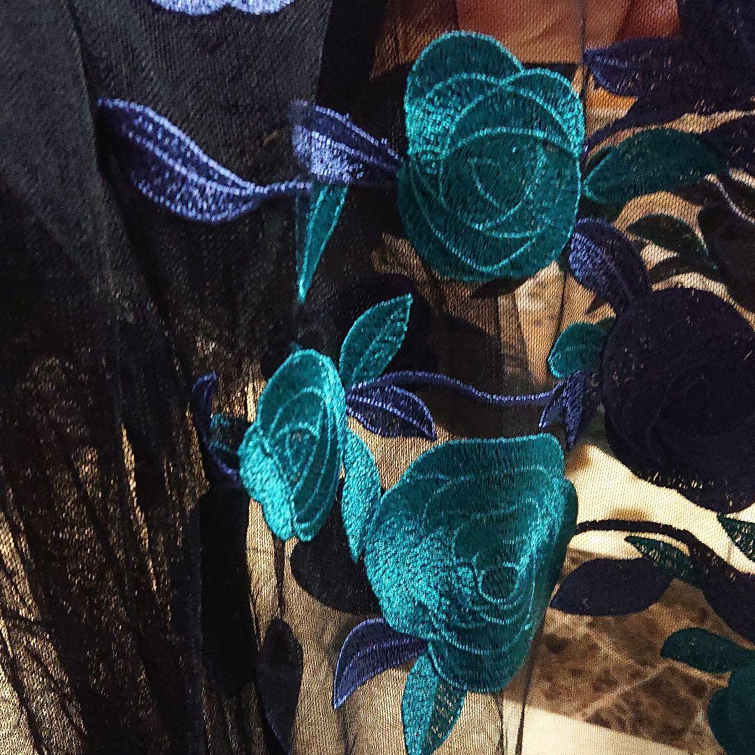 1点のみ✴︎豪華な刺繍の幅広チュールレース5m