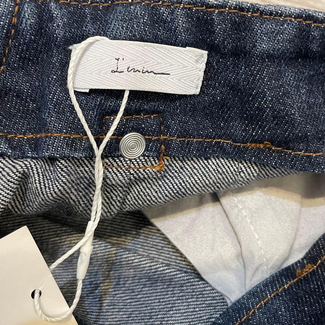 新品タグ付き✨辻元舞 I'm in バックベルトワイドジーンズ S ネイビー