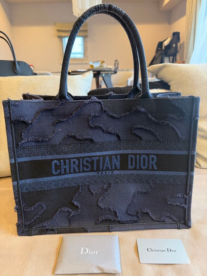 Christian Dior トートバッグ ネイビー