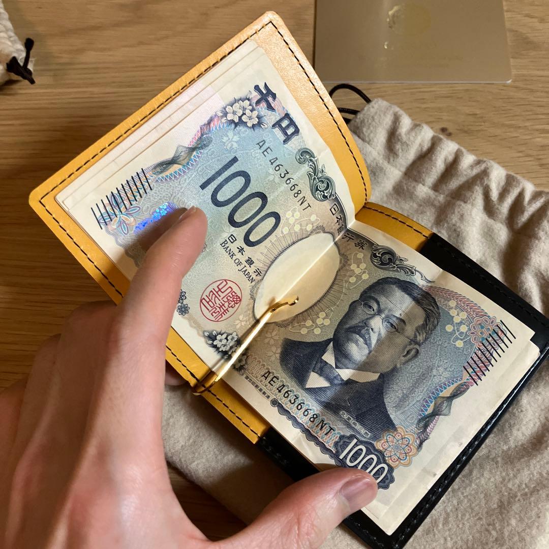 GANZO マネークリップ　ホーウィン社シェルコードバン