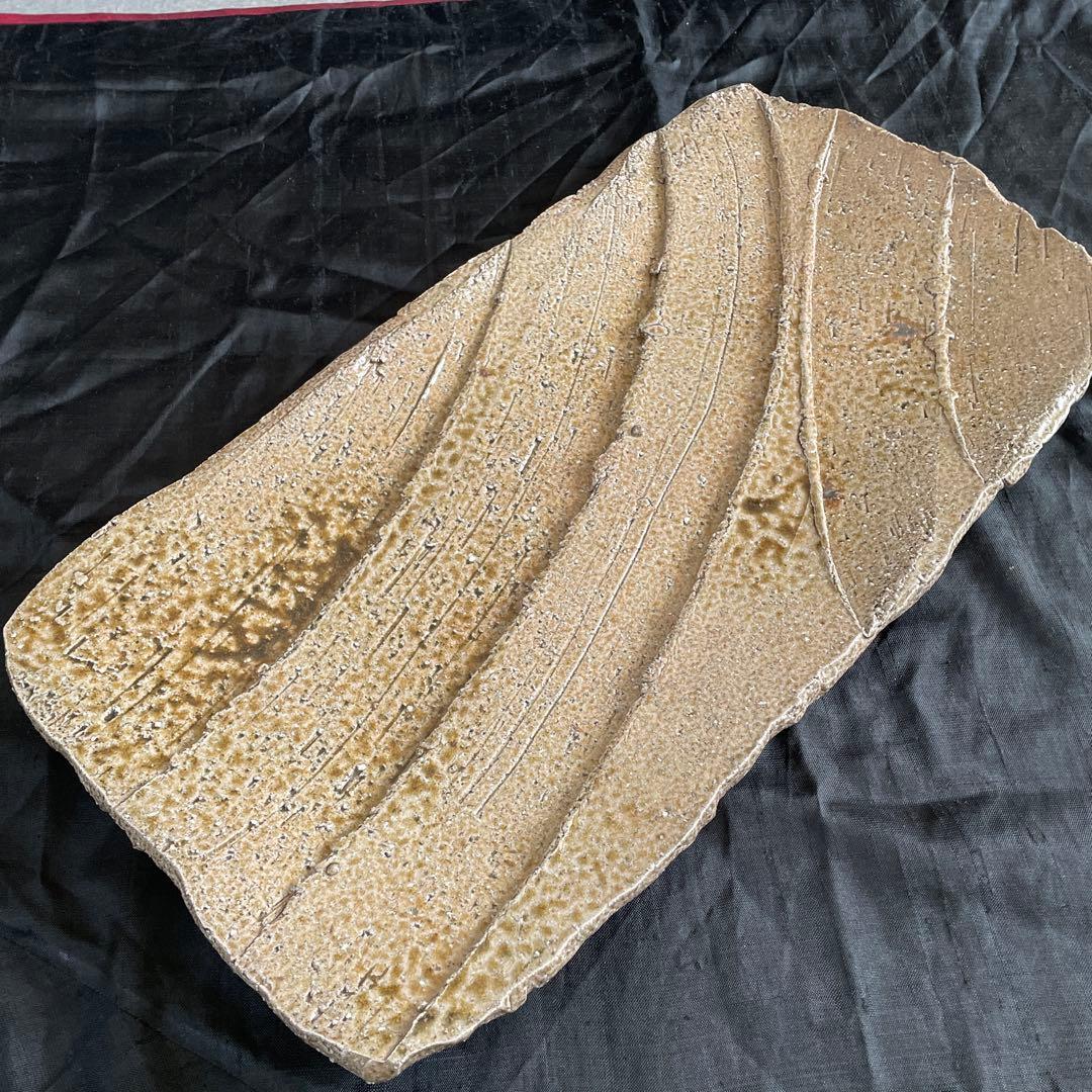 塩釉　板皿　大皿