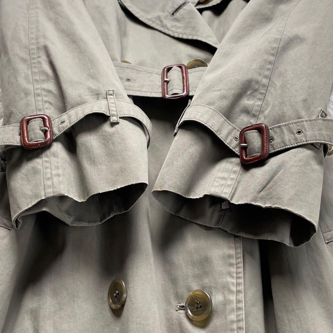 Burberrys バーバリーカーキトレンチコートノバチェックライナーベルト付属