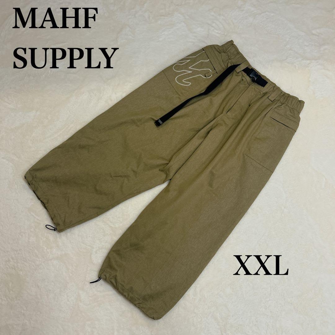 【極美品】MAHF SUPPLY スノーボード　パンツXXL カーキ