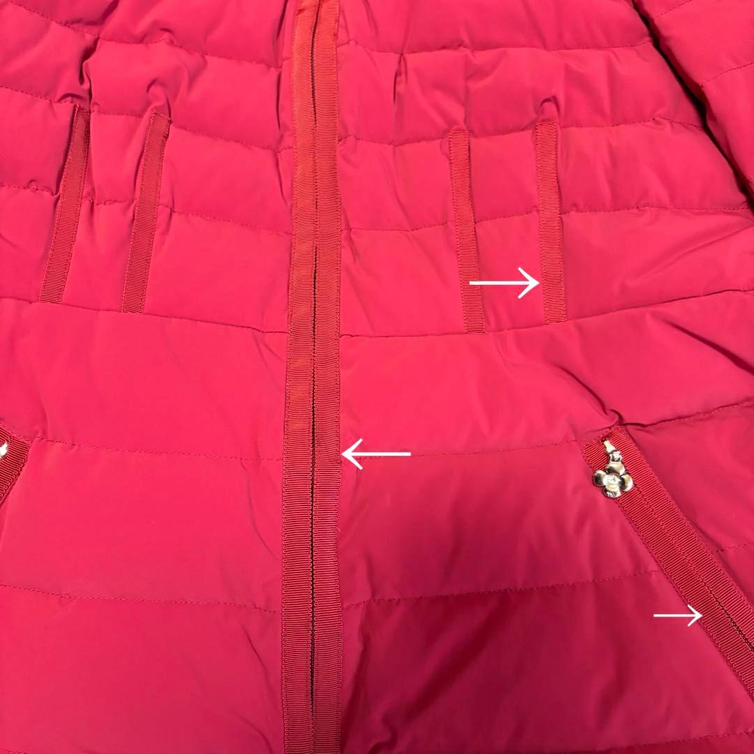 【美品】ダウンコート　リボン　エムズグレイシー　カメリアダブルジップジップ　38