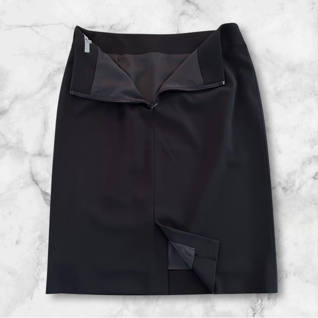 【美品】23区 セットアップ スーツ 3点セット 大きいサイズ 40 L 黒