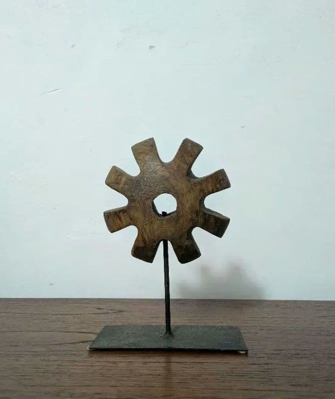 置物　アート　オブジェ　無垢　インド製　ヴィンテージ　アンティーク　木製