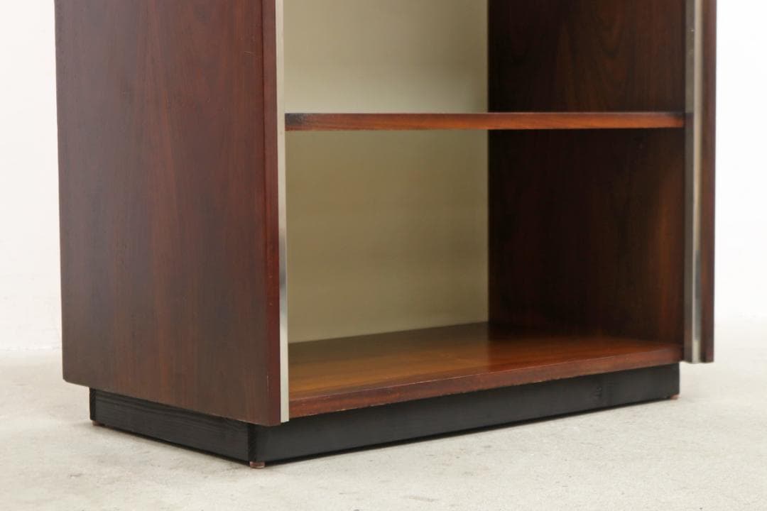 ヴィンテージ ローズウッド シェルフ 本棚 キャビネット 飾り棚 食器棚 2