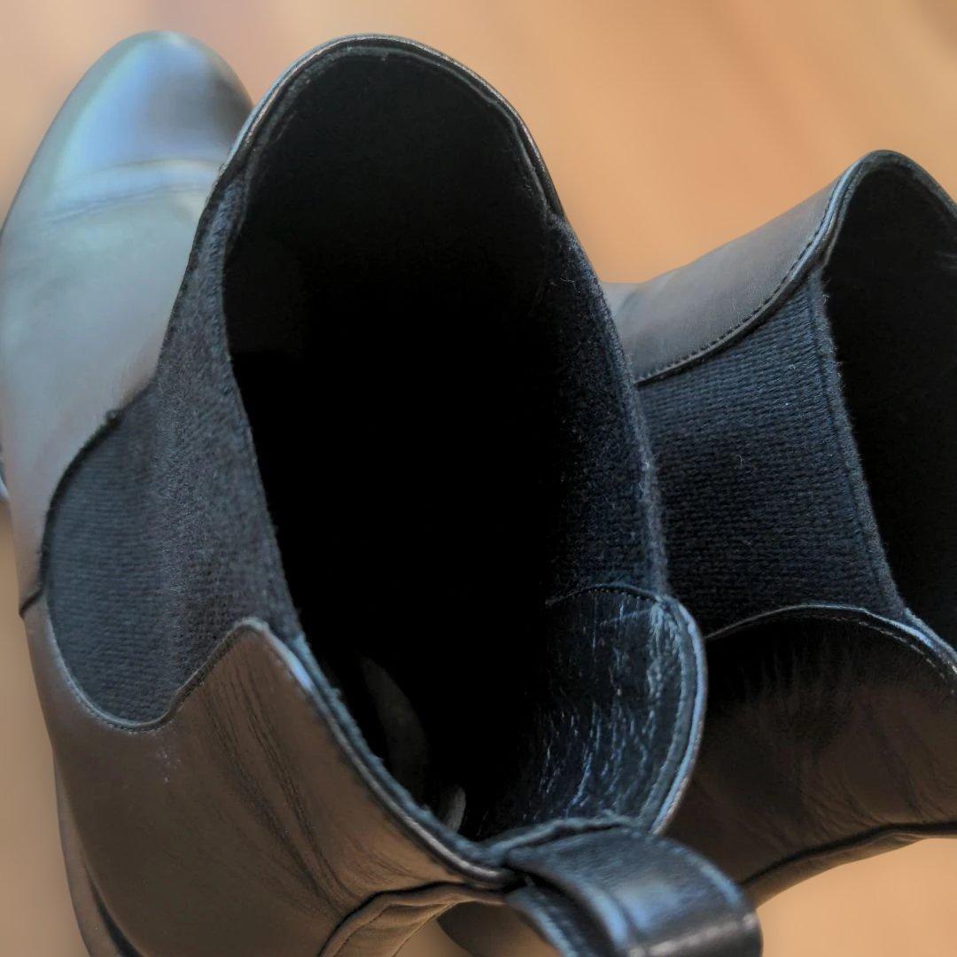 サイドゴアショートブーツ37〈TOMORROWLAND/GALERIE VIE〉