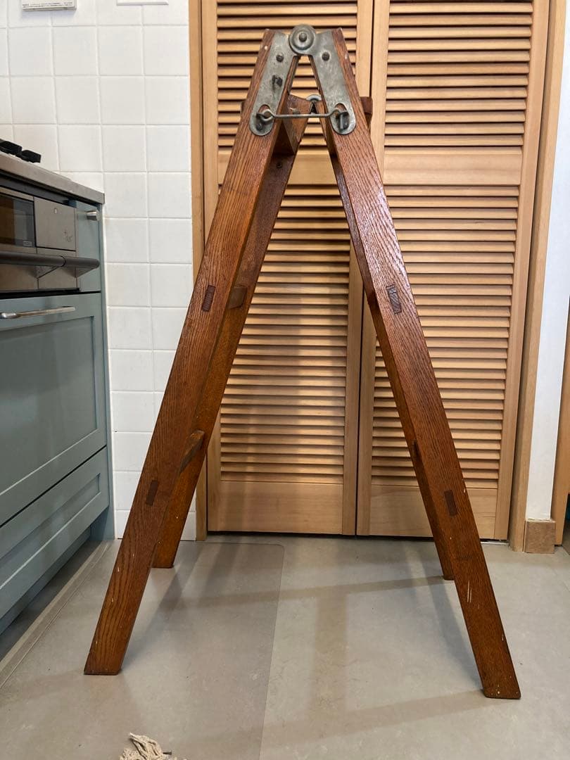 古道具　木製脚立