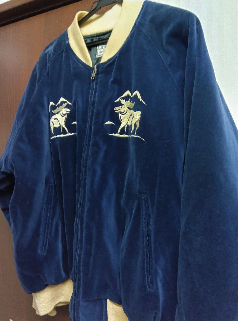 スカジャン ネイビー L アラスカスカジャン