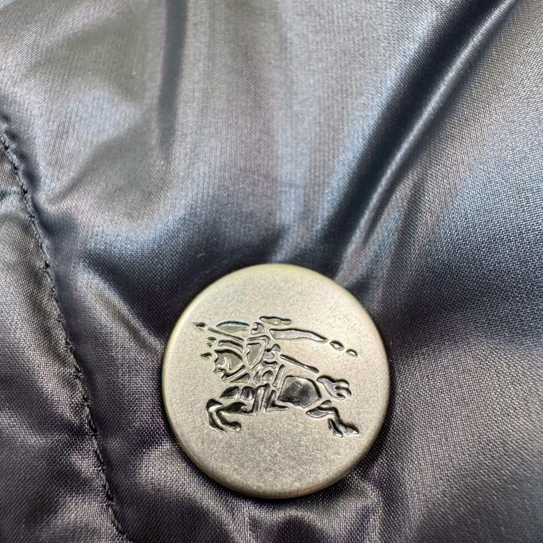 極美品✨バーバリーブルーレーベル ダウンコート ラクーンファー 38 M 黒