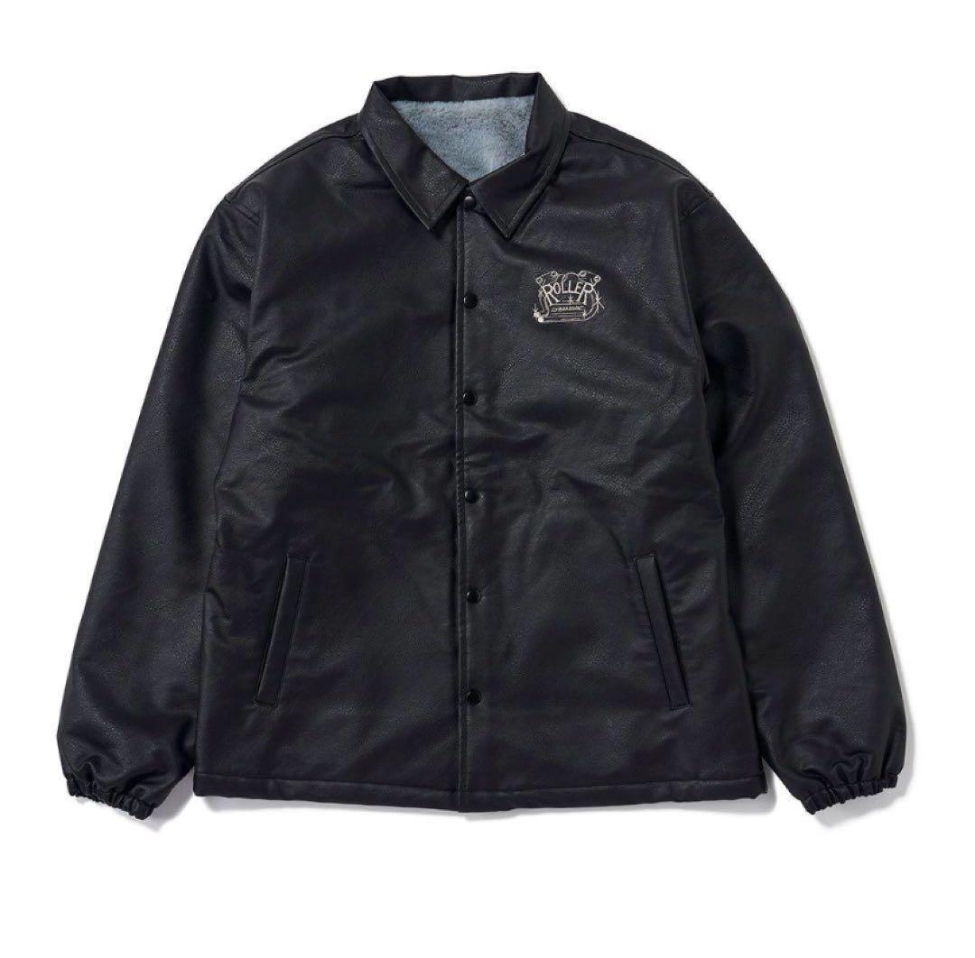 ジャケット・アウター ROLLER FAKE LEATHER COACH JACKET M