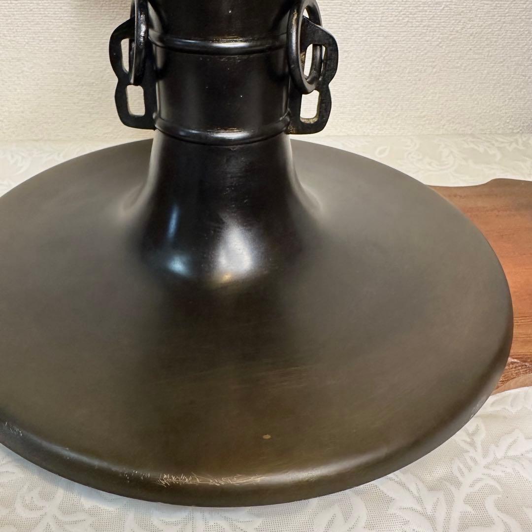 いけばな　池坊　唐銅　立花瓶　銅器　耳付き　花器　花瓶　生け花