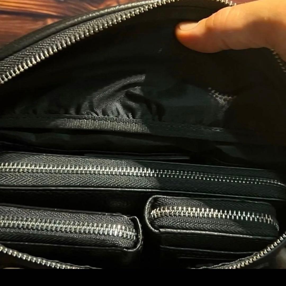 【限定1個】本革ボディバック/クロス&スターパッチ/シルバー925/男女兼用