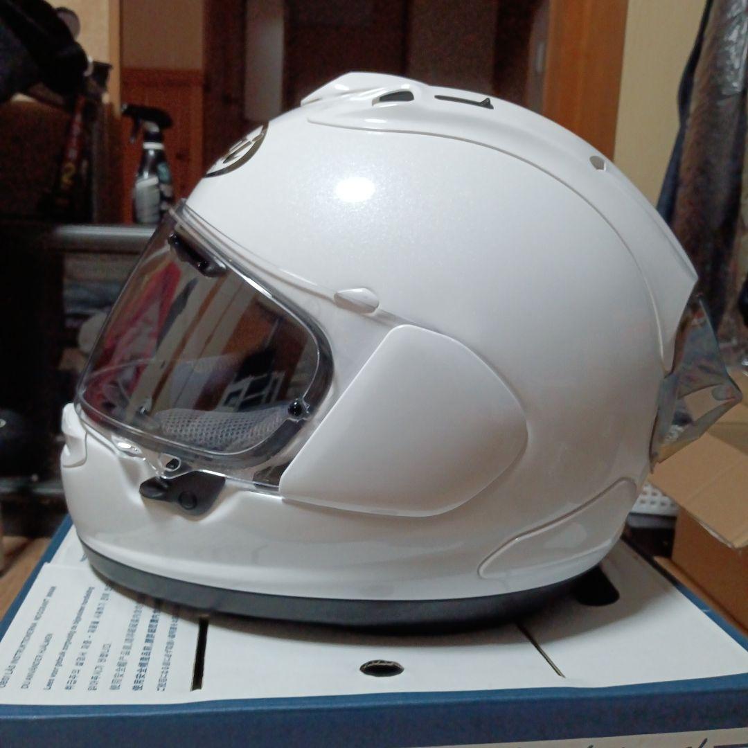 【美品】Arai RX-7X グラスホワイ ト XLサイズ