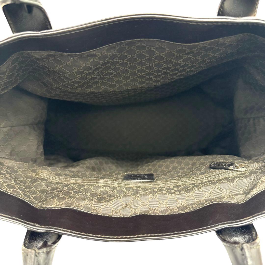 未使用品級✨グッチ トートバッグ シェリーライン キャンバス レザー A4