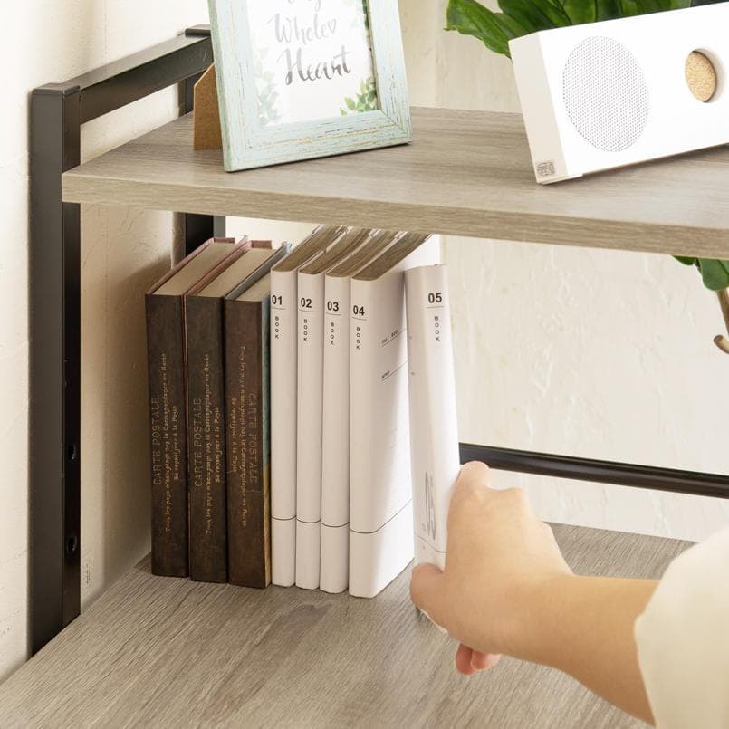 【新品送料無料】ラック付き4WAYデスク 幅100cm テーブル 机 木製 収納