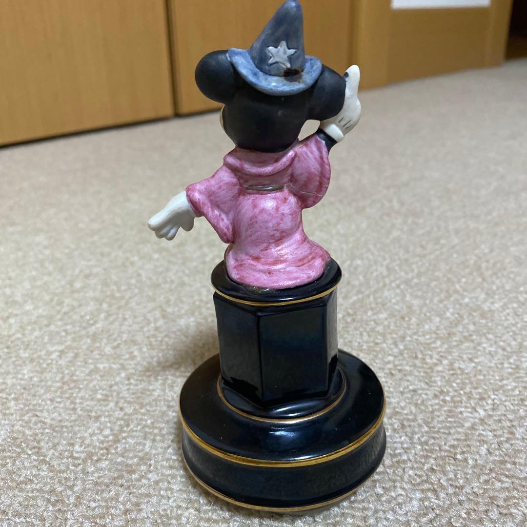 80s オルゴール　ディズニーランド　ミッキー マウス　スモールワールド　陶器製