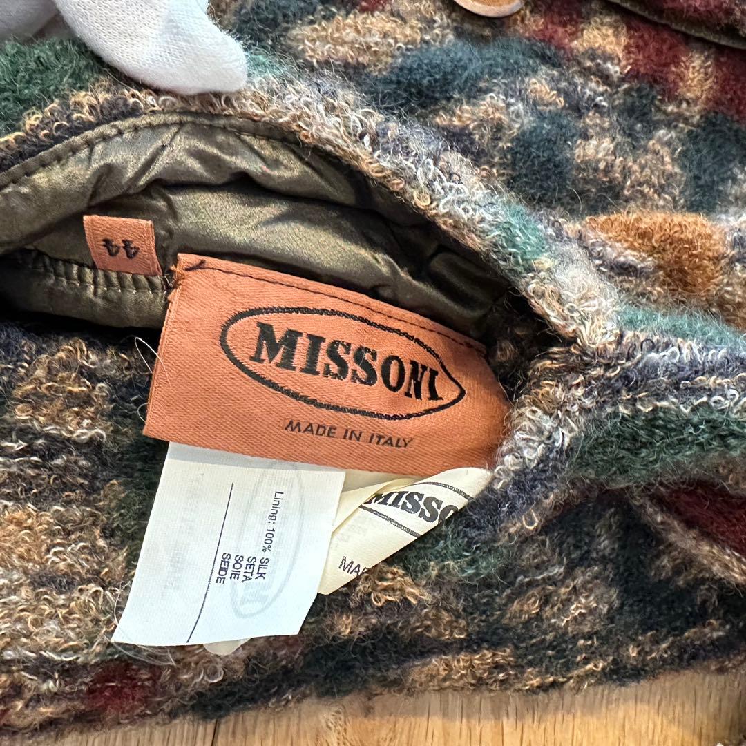 MISSONI リバーシブルコート 44 総柄