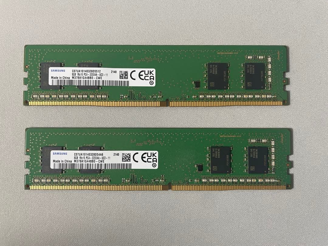 Samsung DDR4 メモリ 8GB×2 PC4-3200AA