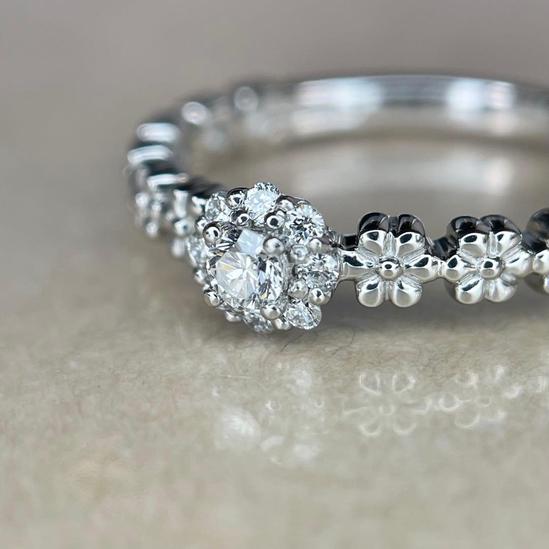 【GSTV】天然ダイヤモンド リング pt999 新品仕上げ