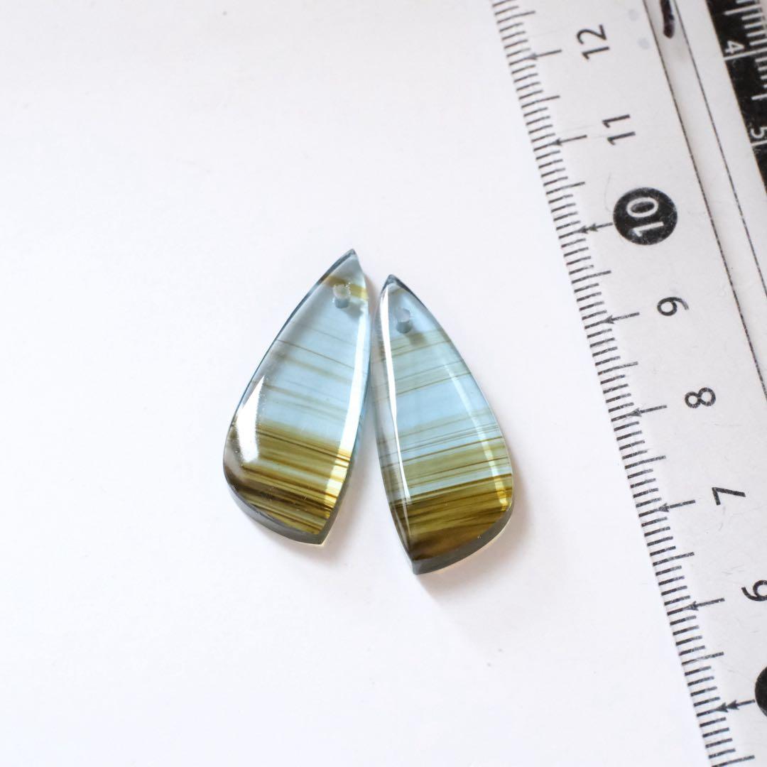 たぁ(ฅ✧ω✧ฅ)♦︎14kgfデンドリックアゲートピアス/イヤリング