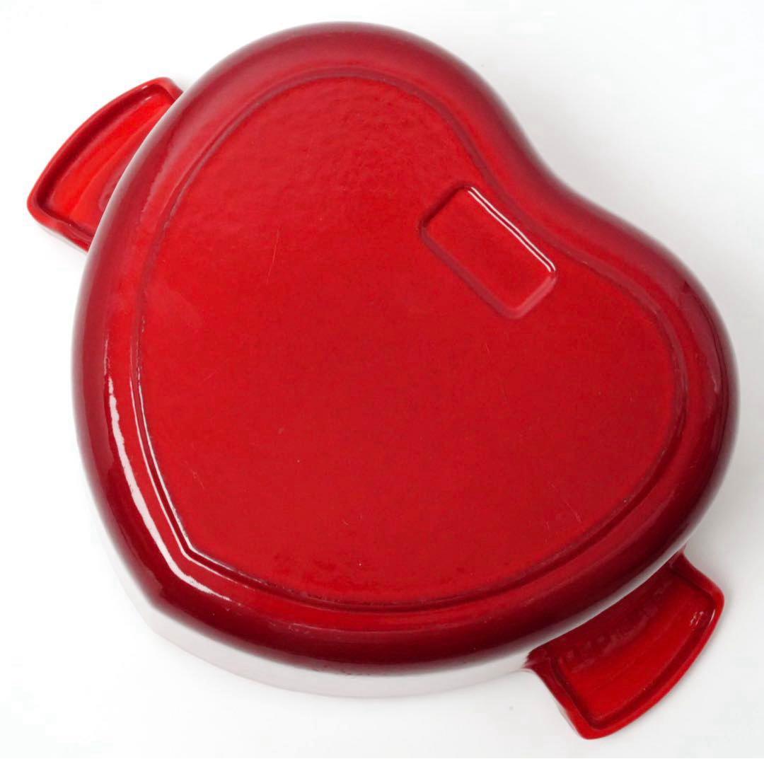 LE CREUSET　ココットダムール　ダムールプレート　チェリーレッド　2L