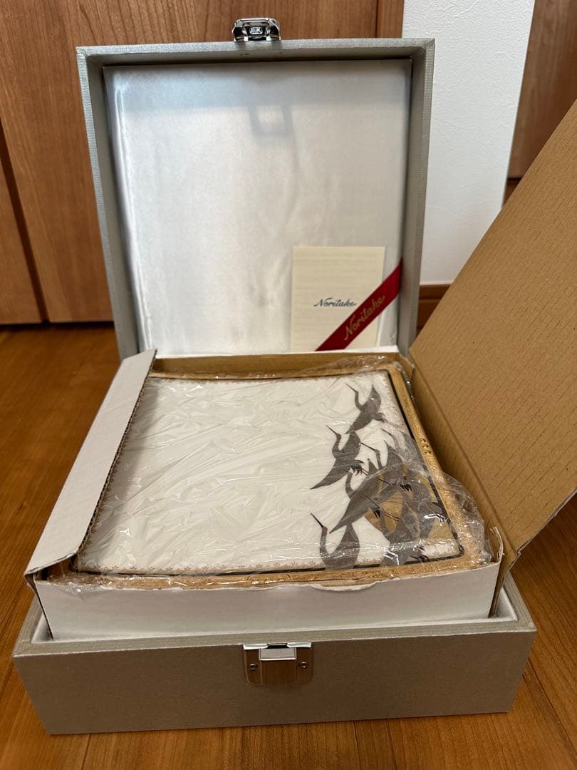 ノリタケ　四季彩舞曲 21cmスクエアプレート揃（絵変り6枚）