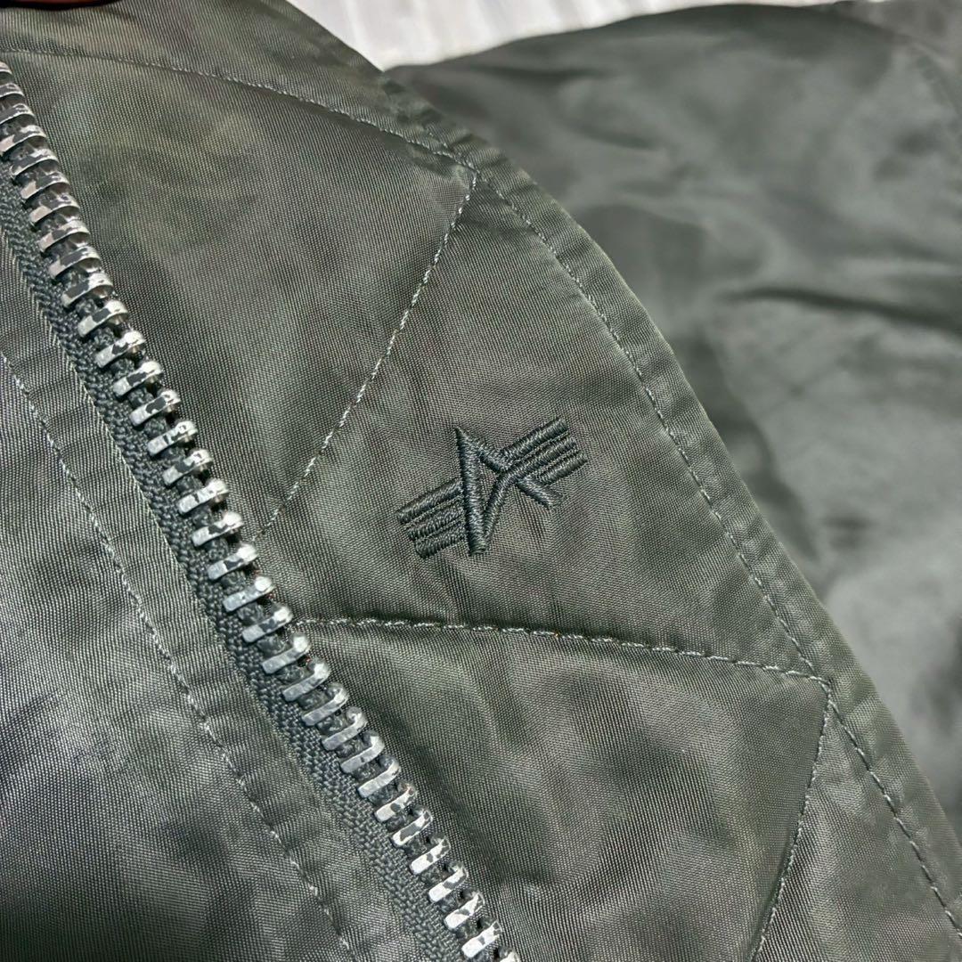 アルファインダストリーズ MA-1 フライトジャケット オリーブ USA製 XL