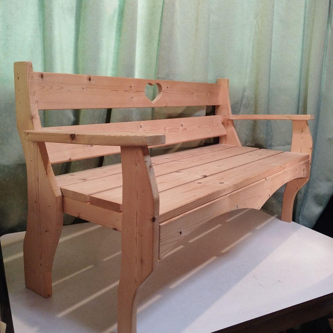 木製椅子　2人用