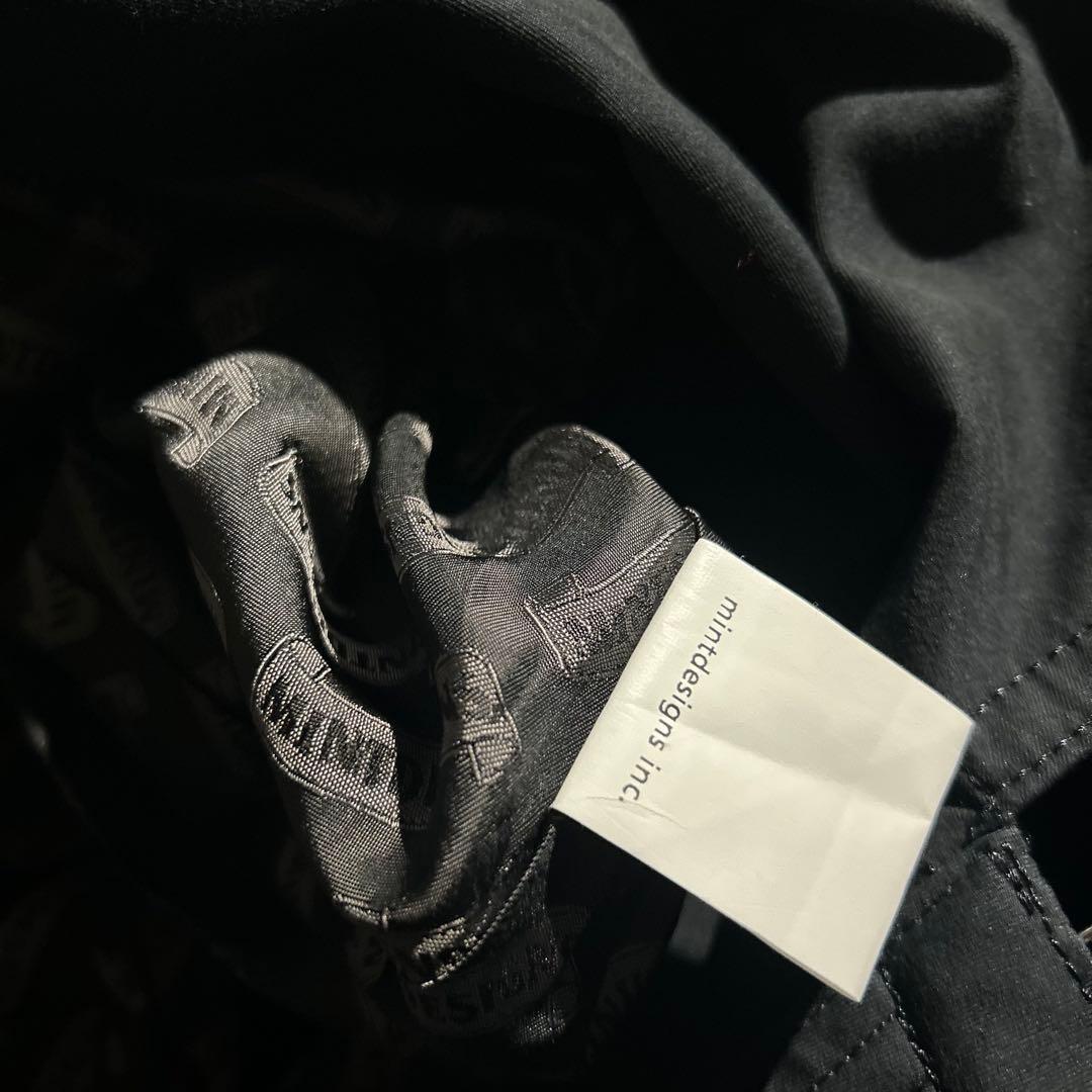 10s mint designs ウール立体ブロック柄トレンチコート