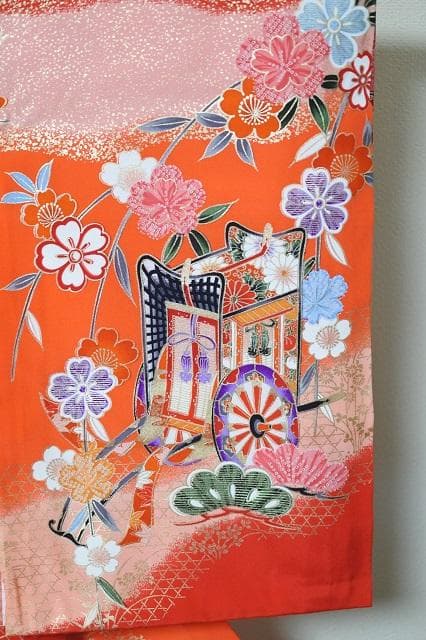 お宮参り　祝着　日本製　女の子　正絹　㈱伴商店　長襦袢付