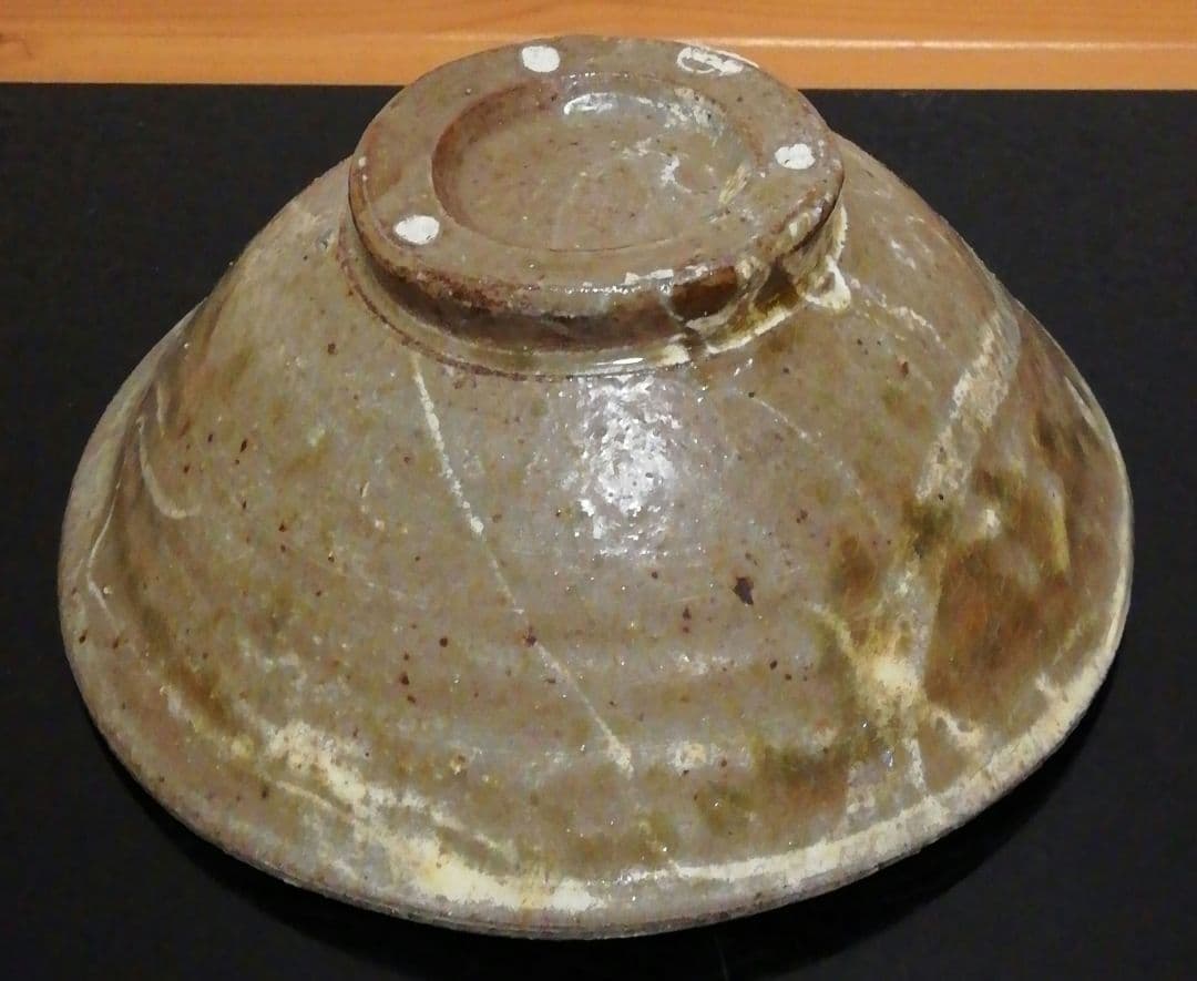 大徳寺書付　柴田正作　銘『孫水』　灰釉　茶碗　共箱　共布　茶道具