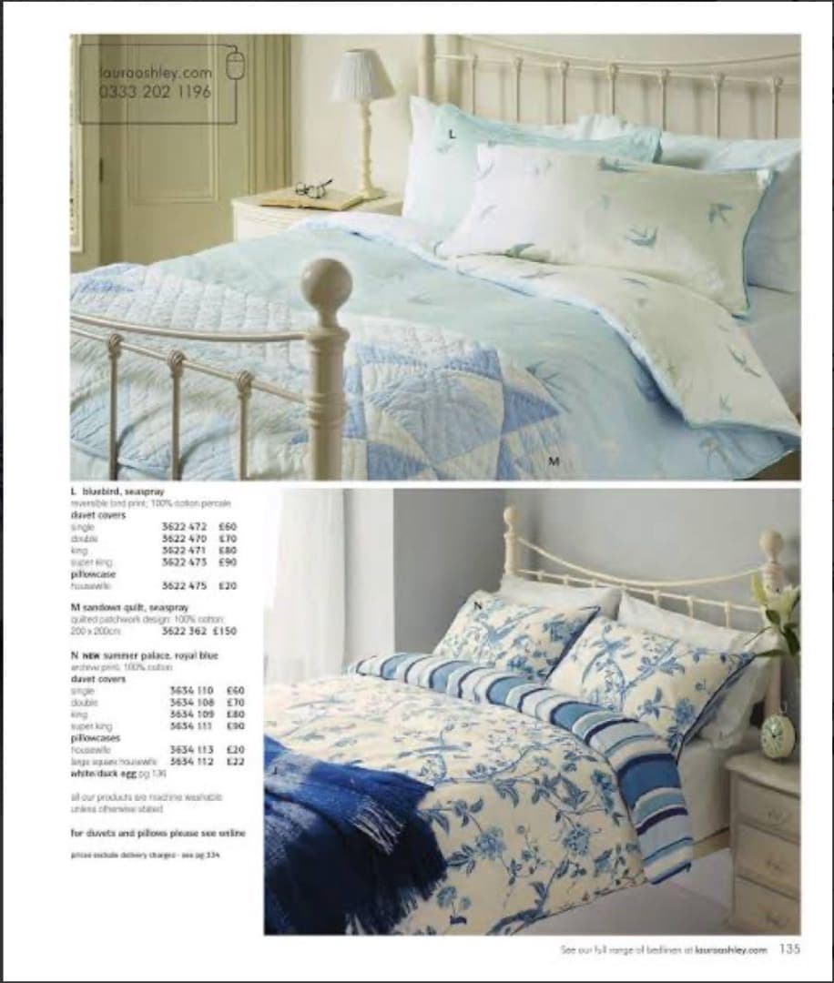 イギリス輸入　ローラアシュレイ　掛布どんカバー＋枕カバー２枚　サマーパレス新品