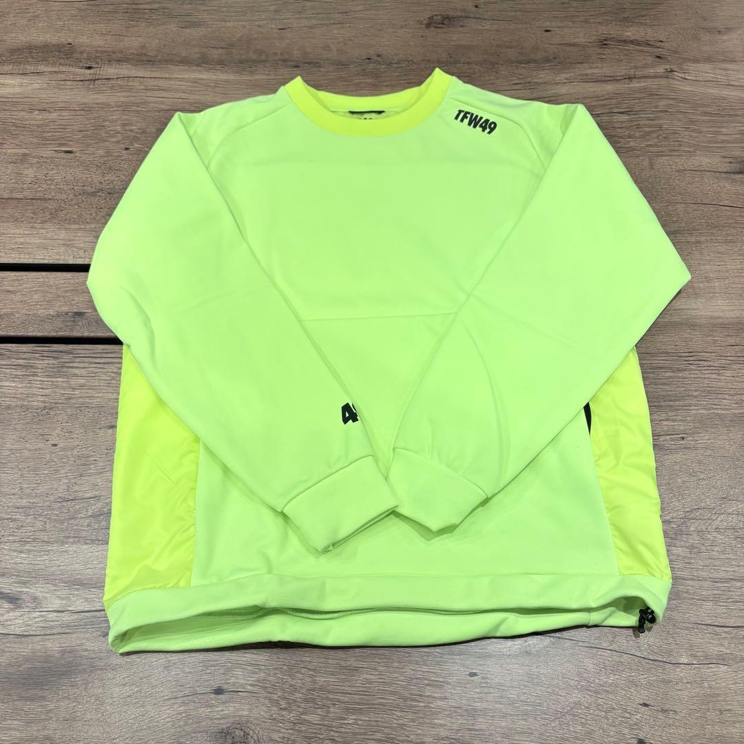 TFW49 クルーネック crewneck ゴルフ ジャケット 蛍光イエロー