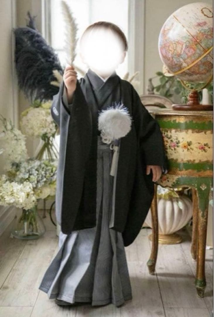 Catherine Cottage 黒紋付袴セット100cm 七五三