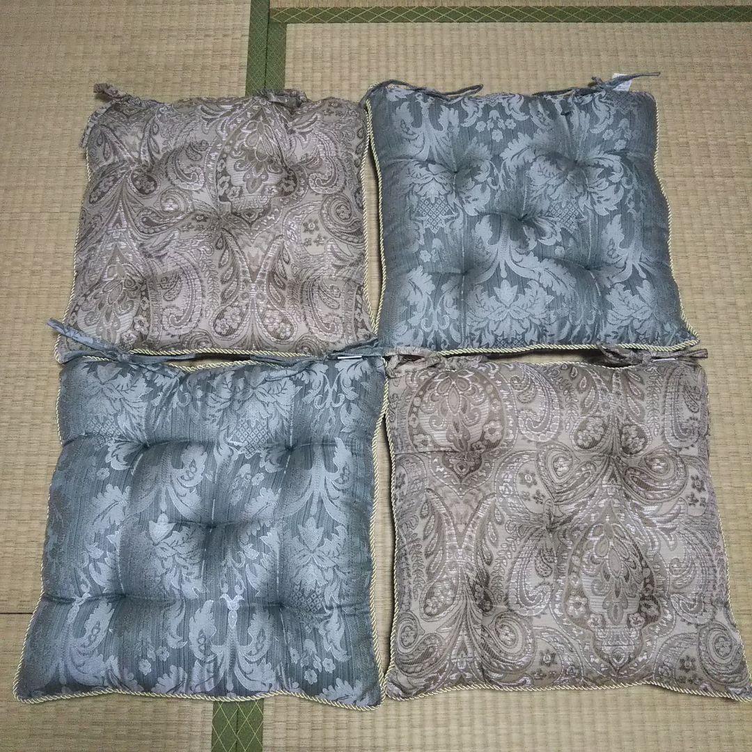 新品未使用★東京ロームアセット★アンティーク風花柄クッション★4枚セット