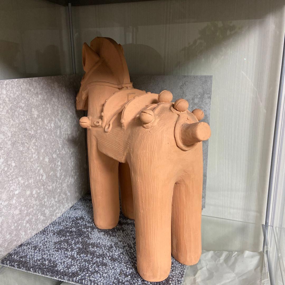 備前焼　馬　午　埴輪　干支　大　30センチ　縁起物　インテリア