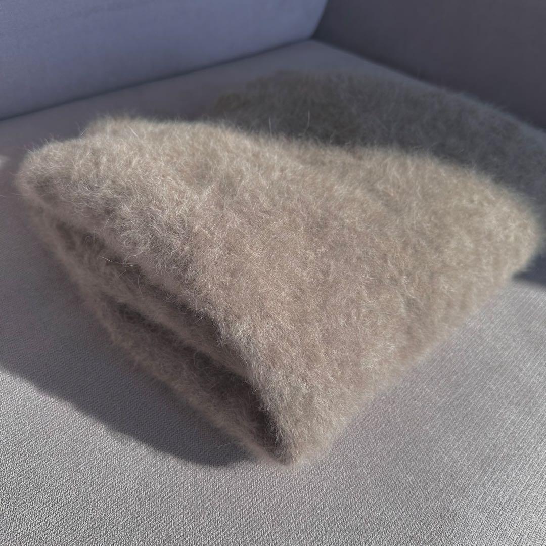 美品✨CADUNE フォックスカシミヤ オフショルニット モカブラウン