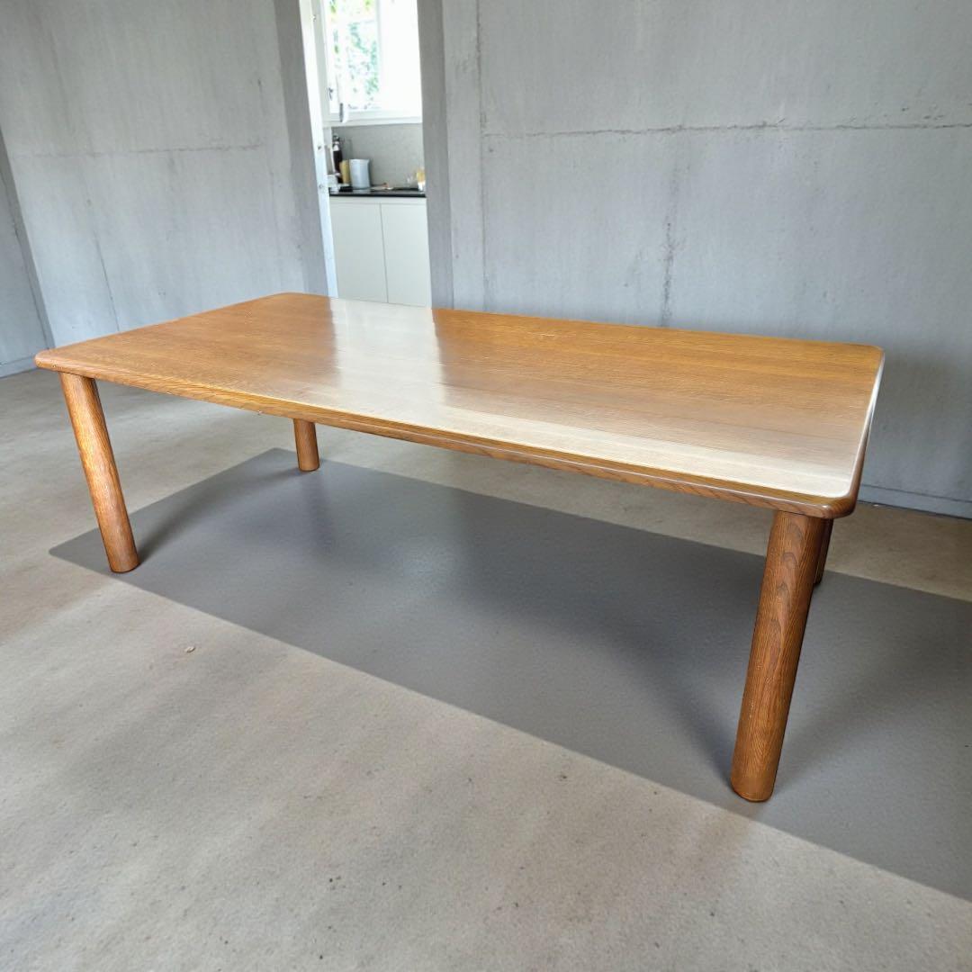 721 タモ材 ダイニングテーブル 大型 200cm 北欧 ナチュラル　超美品
