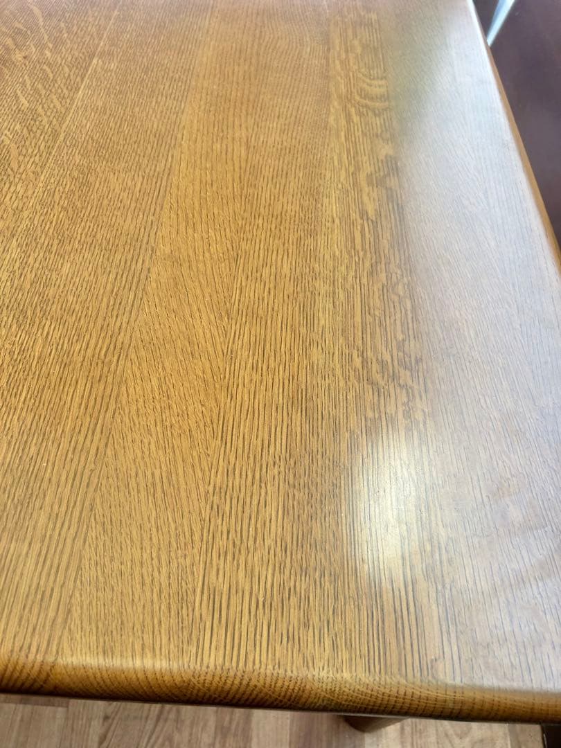 721 タモ材 ダイニングテーブル 大型 200cm 北欧 ナチュラル　超美品