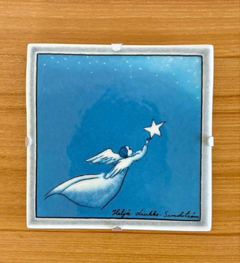 ARABIA ヘルヤ \"Enkeli lentää\" 陶板画