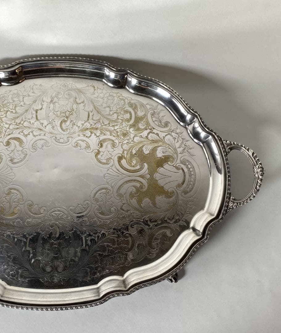 イギリス アンティーク Silver Tray