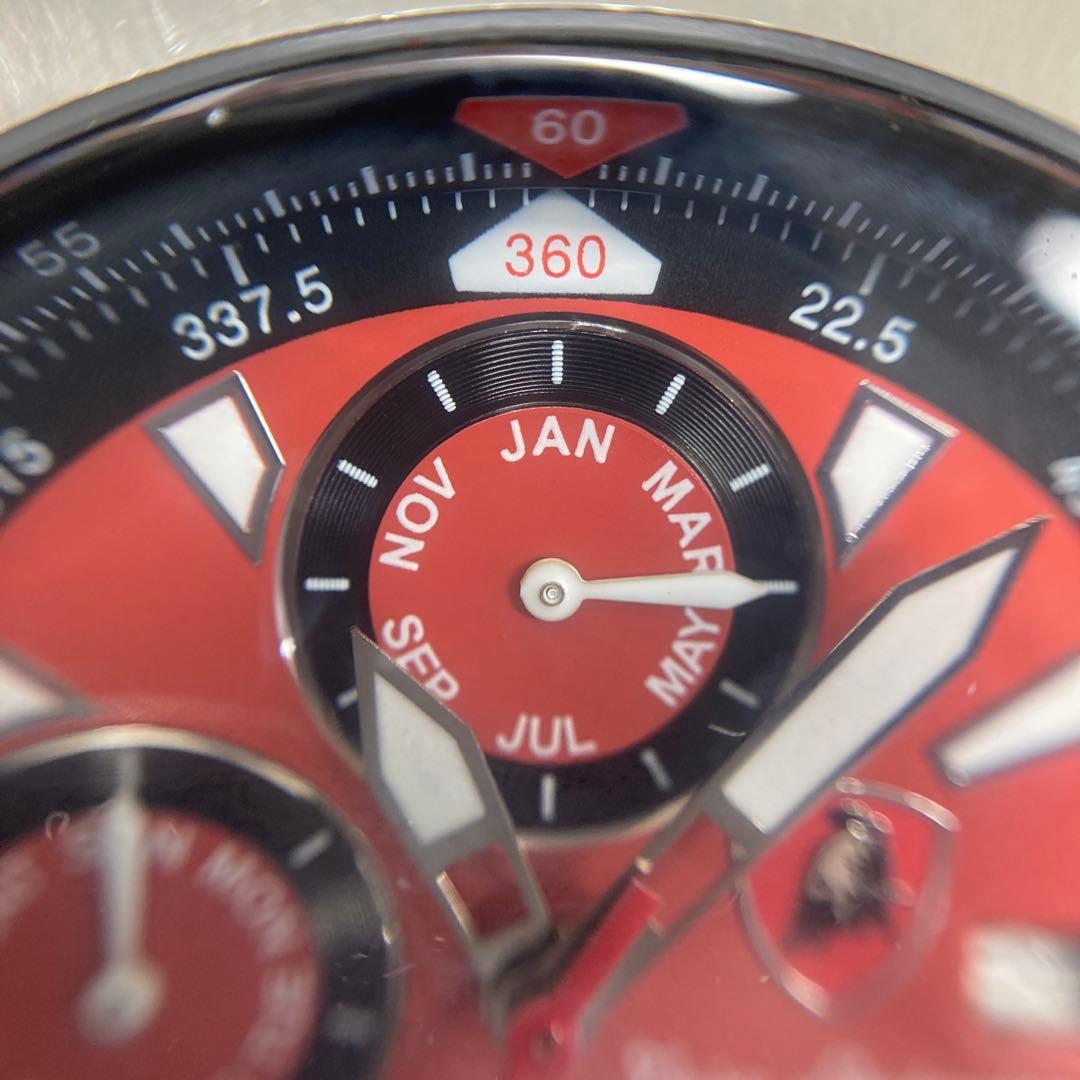 トニーノランボルギーニ 腕時計 レッド／ブラック クロノグラフ