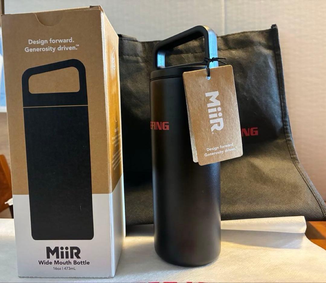 【数量限定‼️】BRIEFING ×MiiR◆水筒 16oz 黒◆未使用